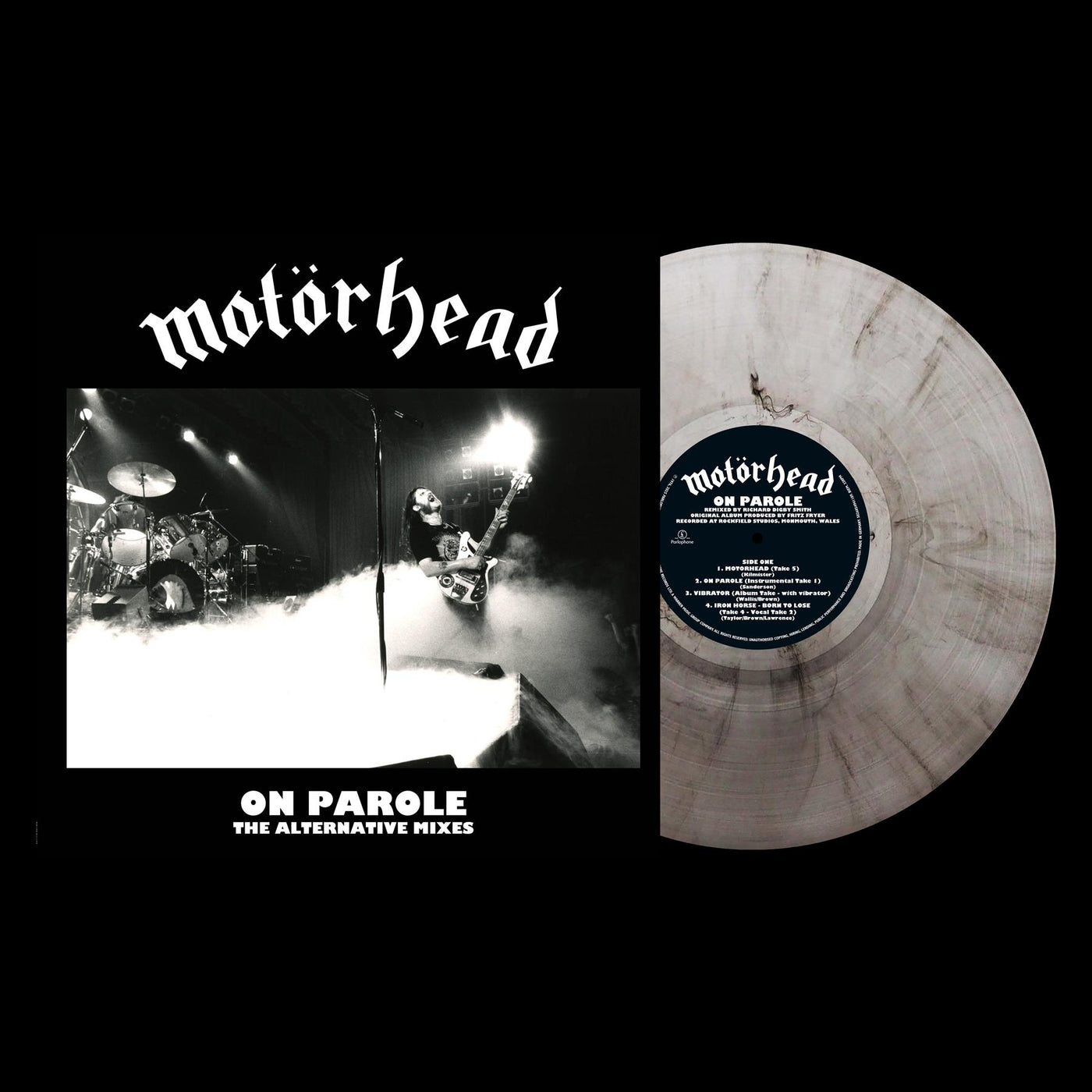 Motorhead - On Parole The Alternative Mixes Black & Clear Smokey Marble Vinyl LP