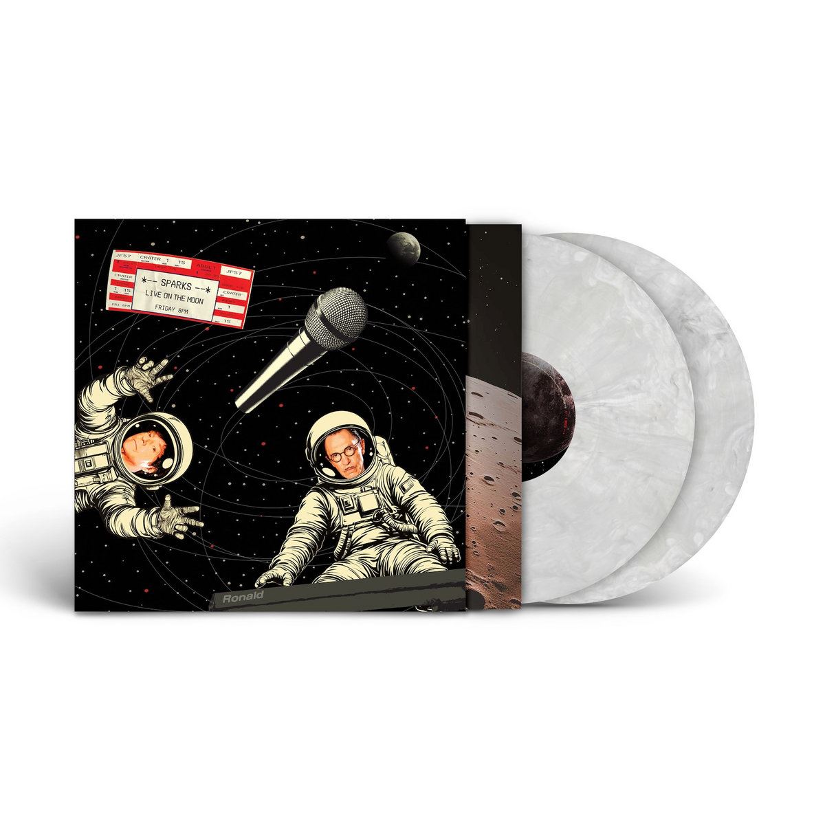 Sparks - Live on the Moon 2x Moon Coloured Marble Silver Vinyl LP
