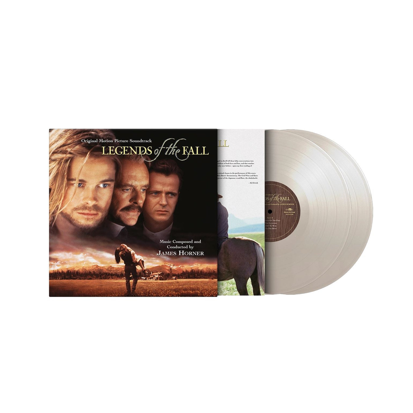 Legends Of The Fall - James Horner Limited Edition 2x 180G White Vinyl LP Reissue