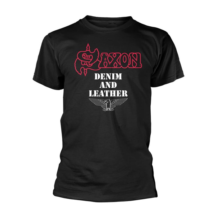 Saxon - Denim And Leather T-Shirt