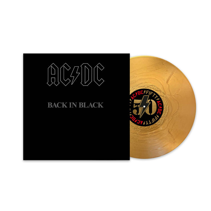 AC/DC - Back In Black 50th Anniversary Gold Vinyl LP Reissue
