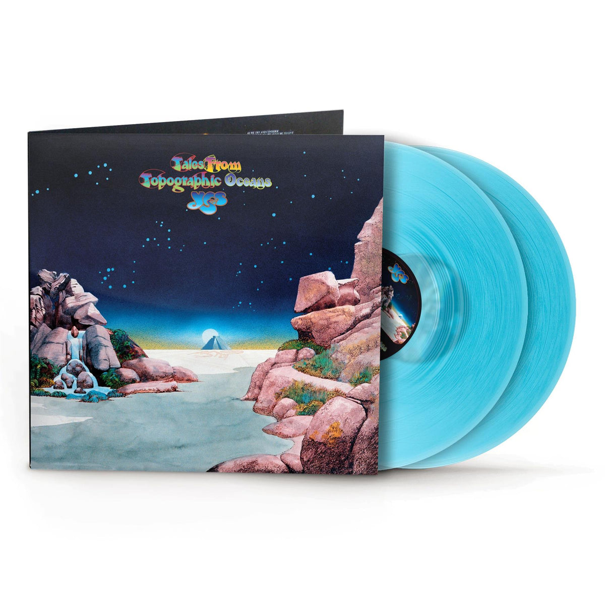 Yes - Tales From Topographic Oceans National Album Day 2x Transparent Curacao Blue Vinyl LP Reissue