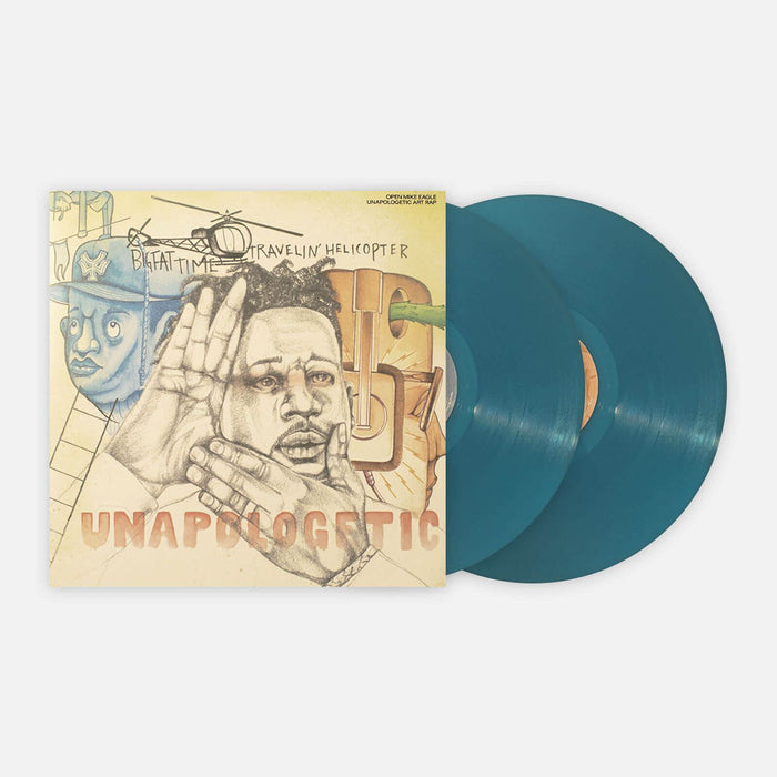 Open Mike Eagle - Unapologetic Art Rap 2x Blue Vinyl LP Reissue