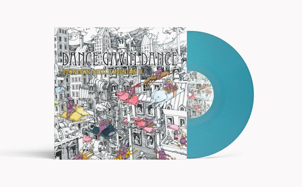 Dance Gavin Dance - Downtown Battle Mountain II 15 Year Anniversary Edition Light Blue Glitter Vinyl LP Reissue