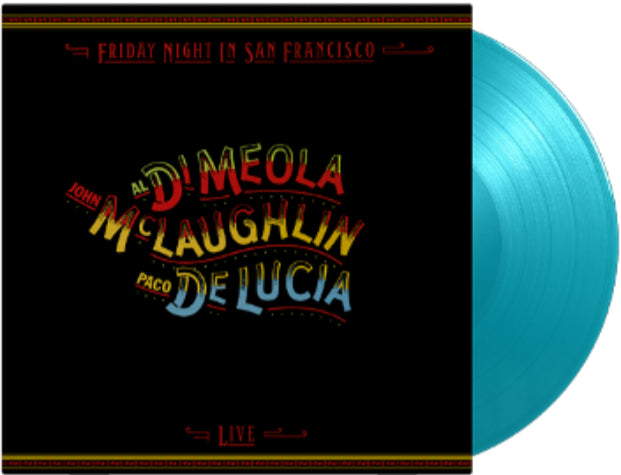McLaughlin / Meola / Lucia - Friday Night In San Francisco Limited Edition Numbered Turquoise Vinyl LP