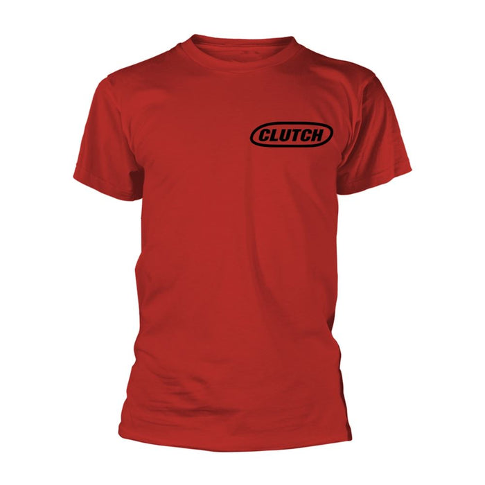 Clutch - Classic Logo (Black/Red) T-Shirt