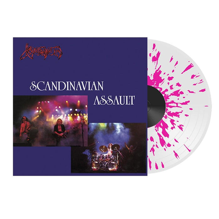 Venom - Scandinavian Assault White/Pink Splatter Vinyl LP Reissue