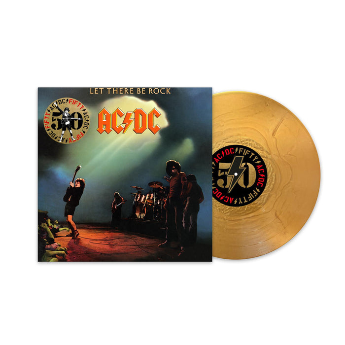 AC/DC - Let There Be Rock 50th Anniversary Gold Vinyl LP Reissue