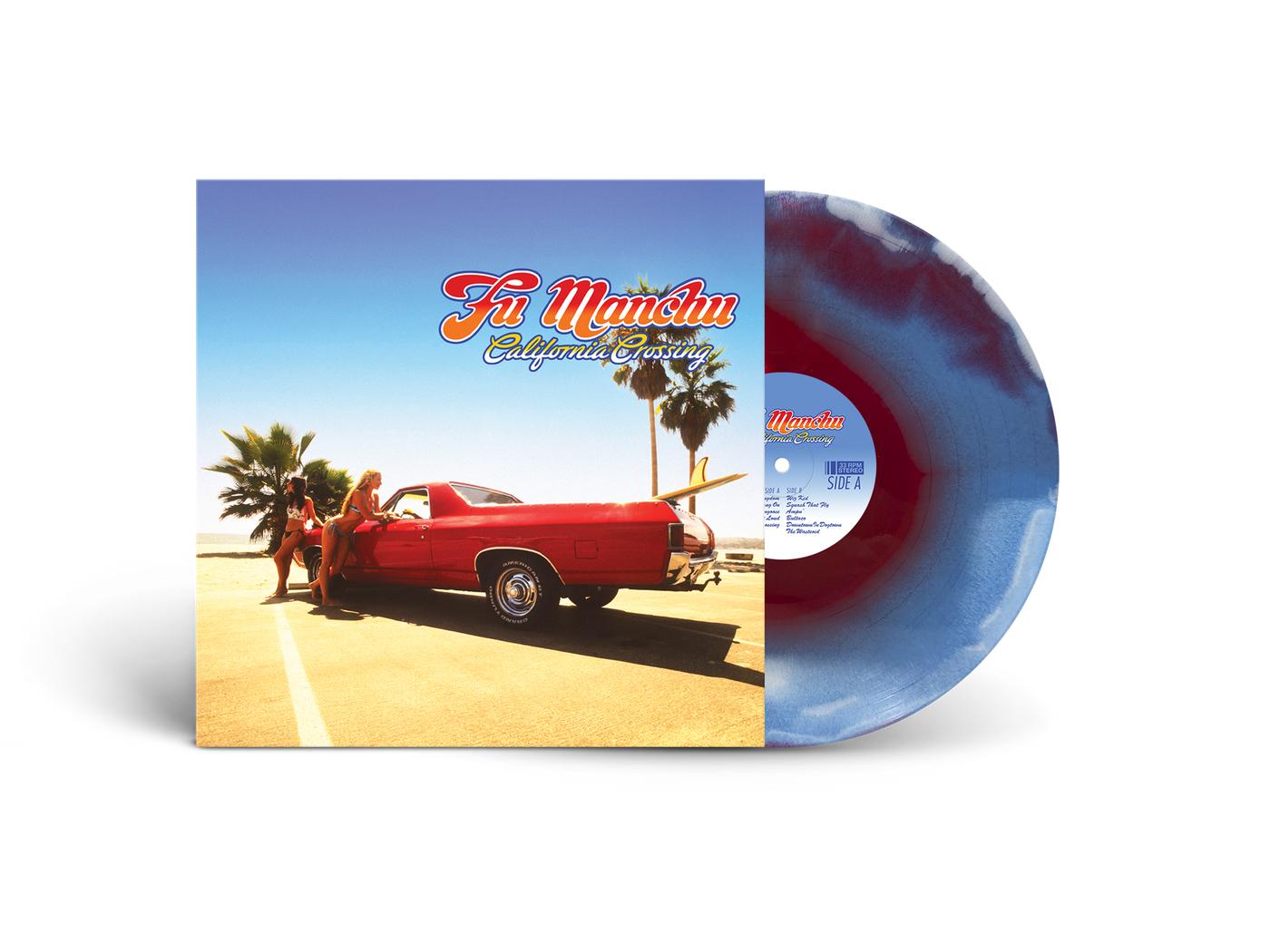 Fu Manchu - California Crossing 25th Anniversary Edition Red, White & Blue Vinyl LP Reissue