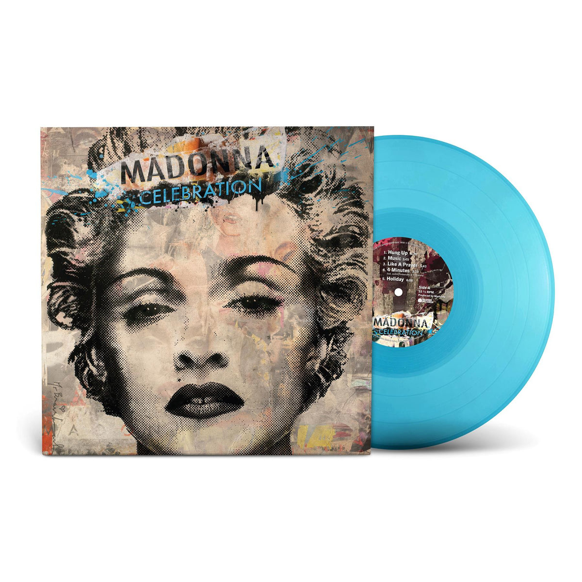 Madonna - Celebration Translucent Light Blue Vinyl LP