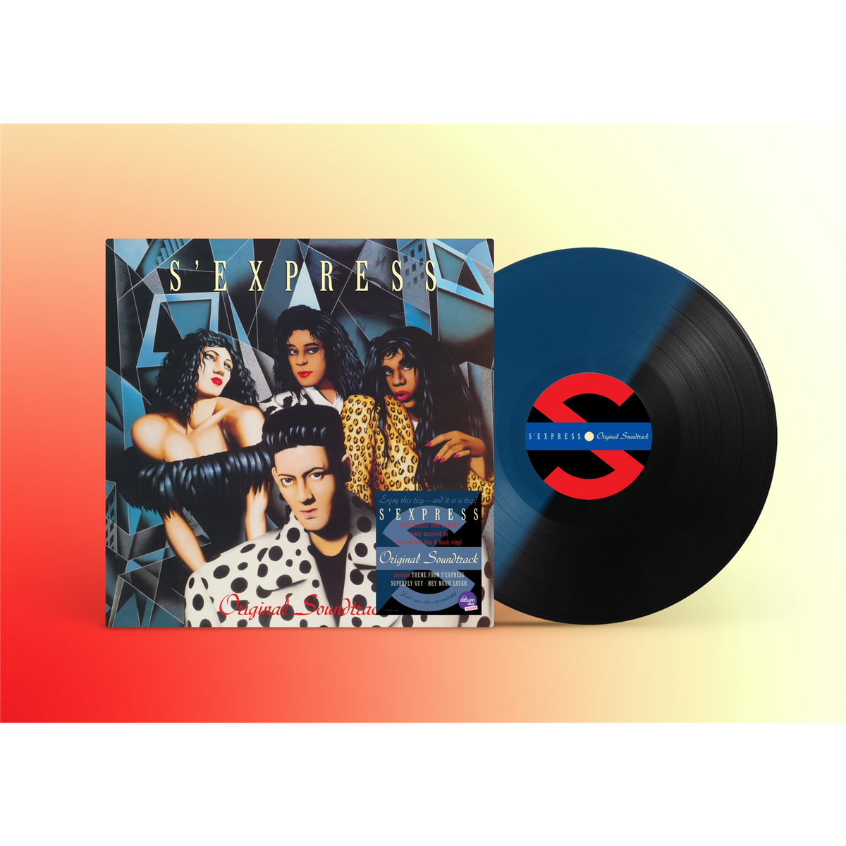 S'Express - Original Soundtrack (Half-half Black and Blue Vinyl) National Album Day Black & Blue Vinyl LP Reissue