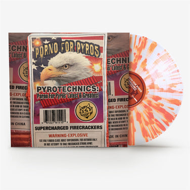 Porno For Pyros - Pyrotechnics: Porno For Pyros' Latest & Greatest Rocktober Clear With Orange Splatter Vinyl LP