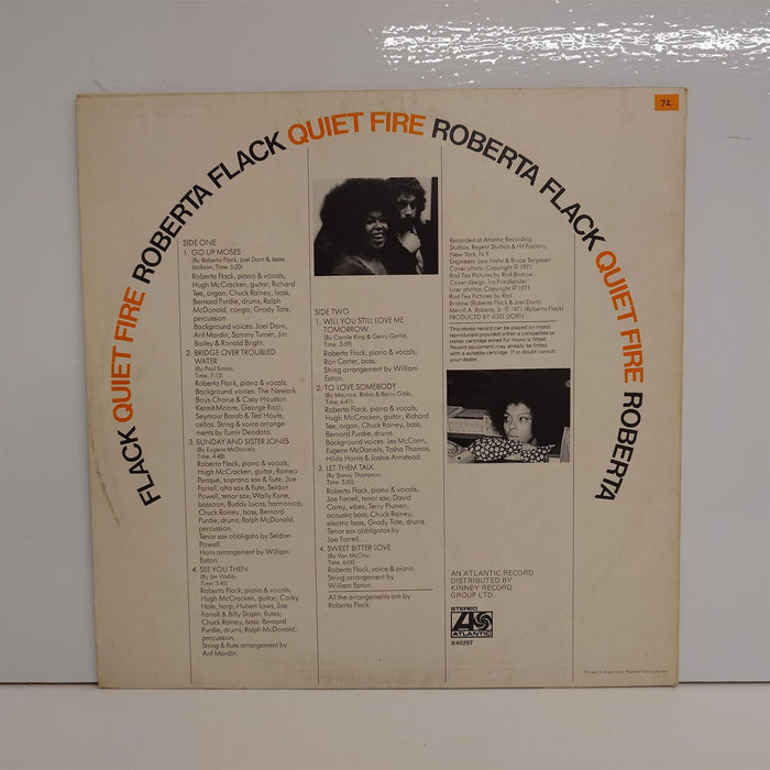 Roberta Flack - Quiet Fire Vinyl LP