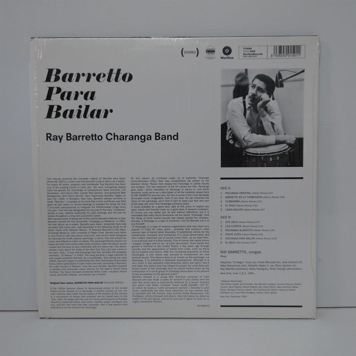 Ray Barretto Charanga Band - Barretto Para Bailar 180G Vinyl LP Remastered