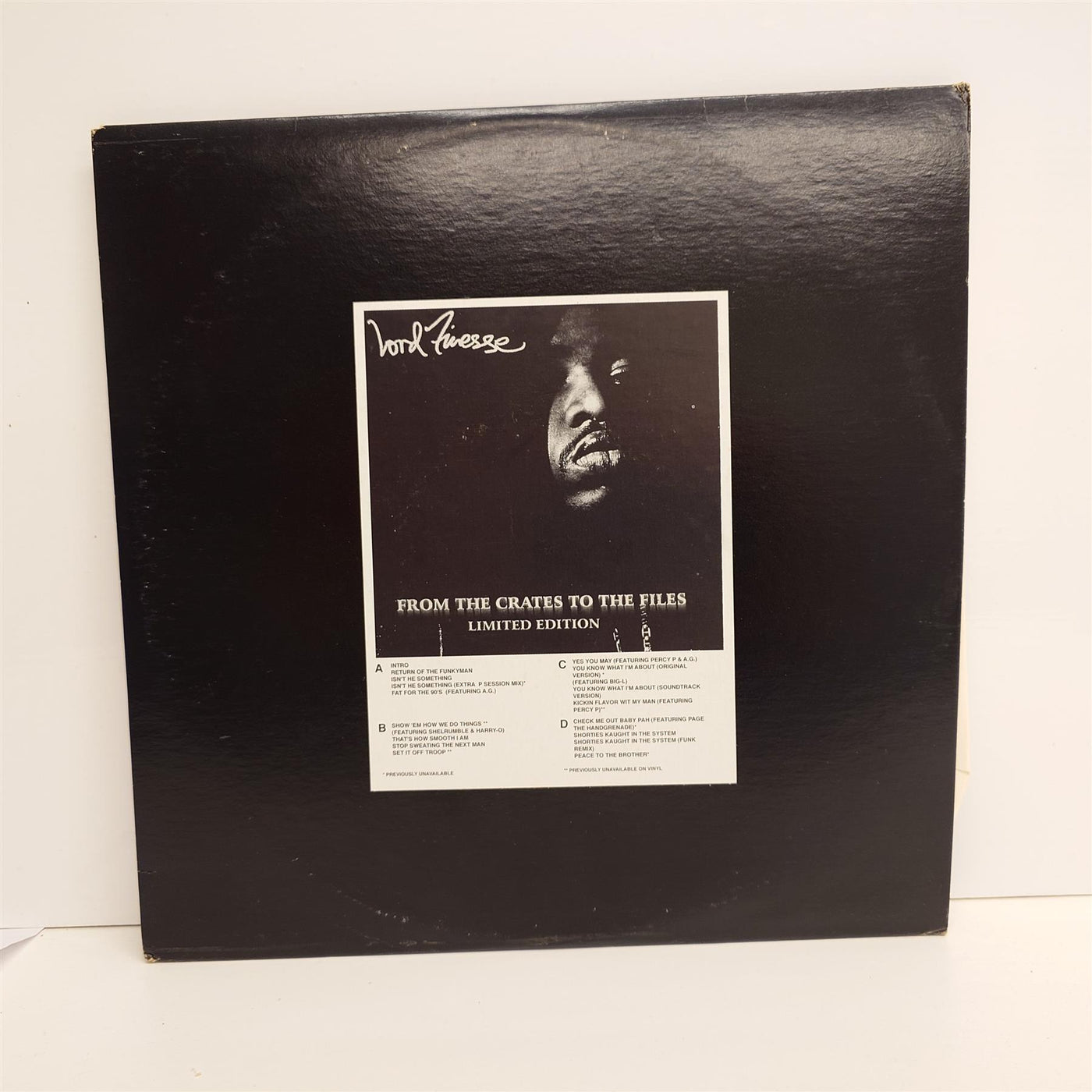 Lord Finesse - From The Crates To The Files 2x Vinyl LP