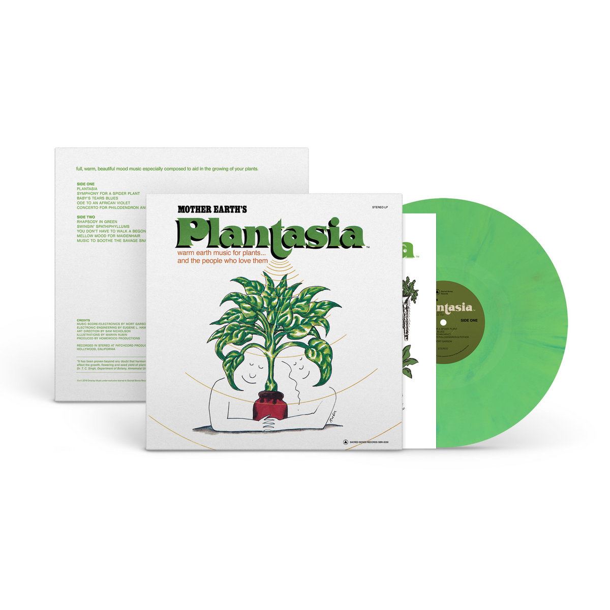 Mort Garson - Mother Earth's Plantasia 50th Anniversary Edition Multicolor Eco Mix Vinyl LP Reissue
