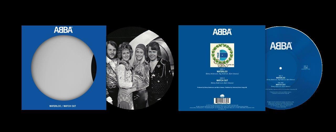 Abba - Waterloo / Watch Out 7" Picture Disc Vinyl Single