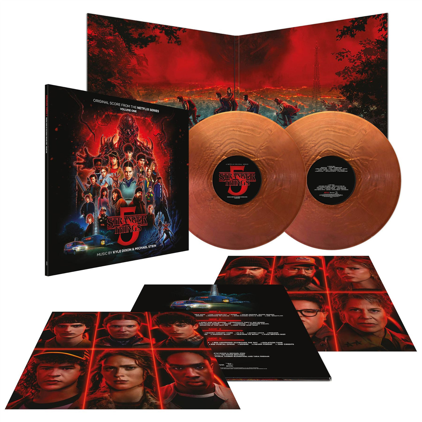 Stranger Things 5 (Original Score - Volume One) - Kyle Dixon & Michael Stein 2x Metallic Bronze Vinyl LP