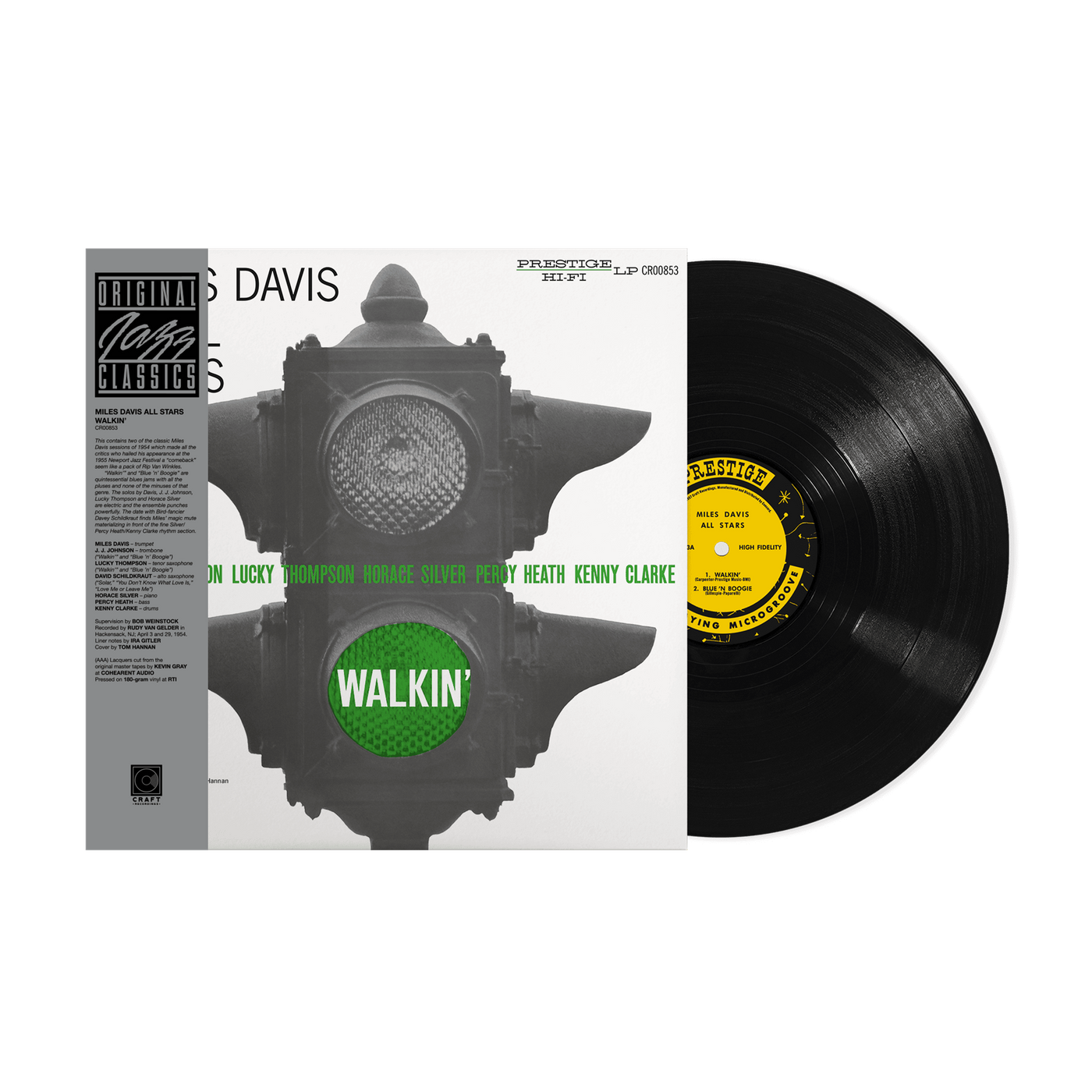 Miles Davis All Stars - Walkin’ 180G Vinyl LP Reissue