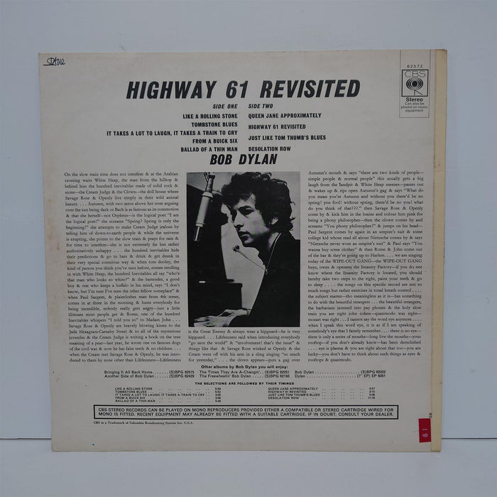 Bob Dylan - Highway 61 Revisited Vinyl LP