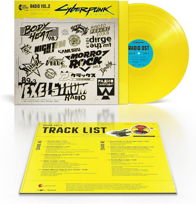 Cyberpunk 2077 Radio Vol.2 - V/A Yellow Vinyl LP