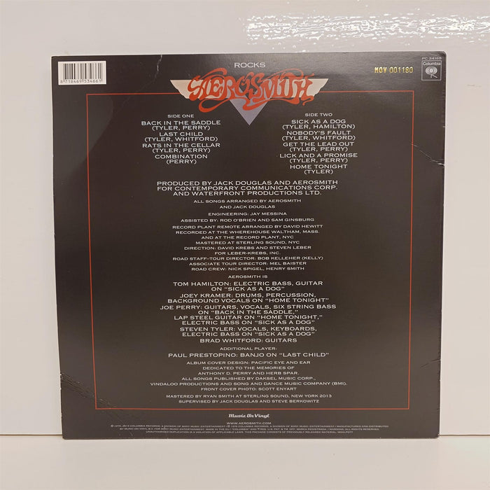 Aerosmith - Rocks 180G Vinyl LP Remastered