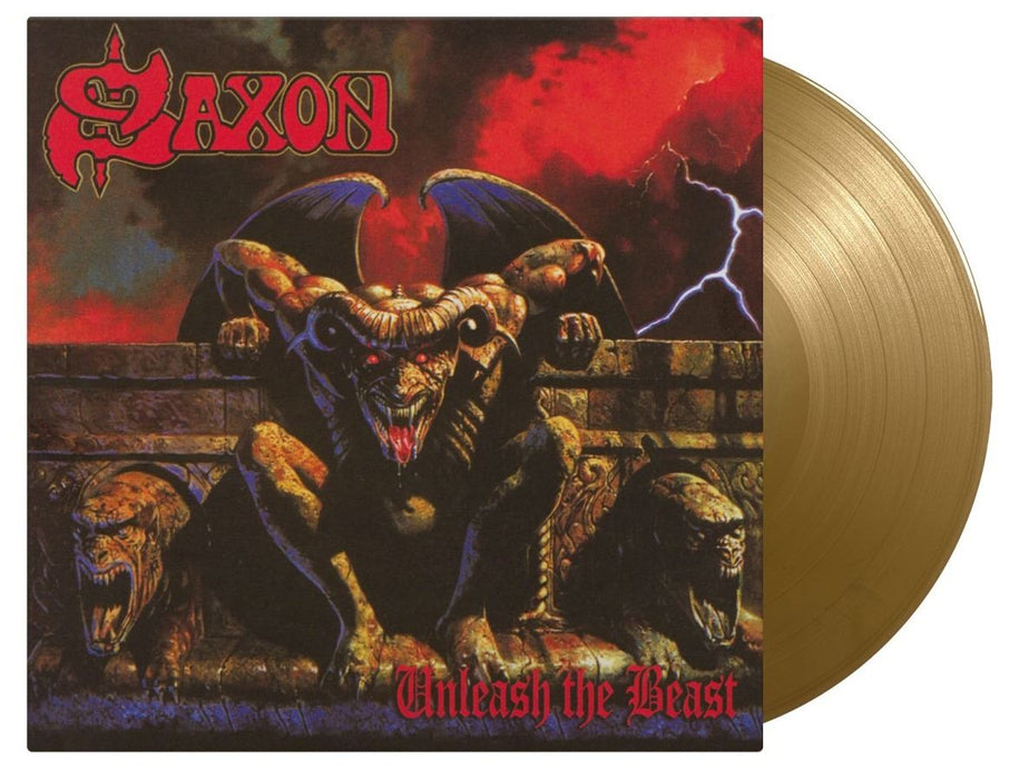 Saxon - Unleash The Beast Limited Edition 180G Gold Vinyl LP