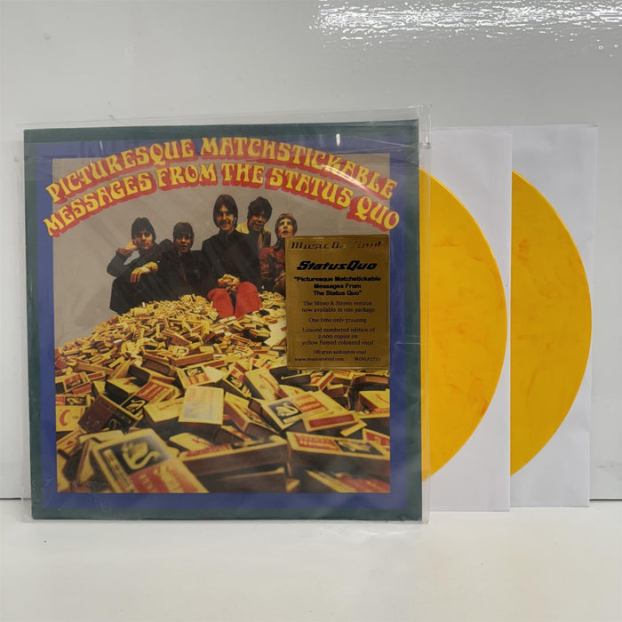 Status Quo - Picturesque Matchstickable Messages From The Status Quo Limited Edition 2x 180G Yellow Flamed Vinyl LP