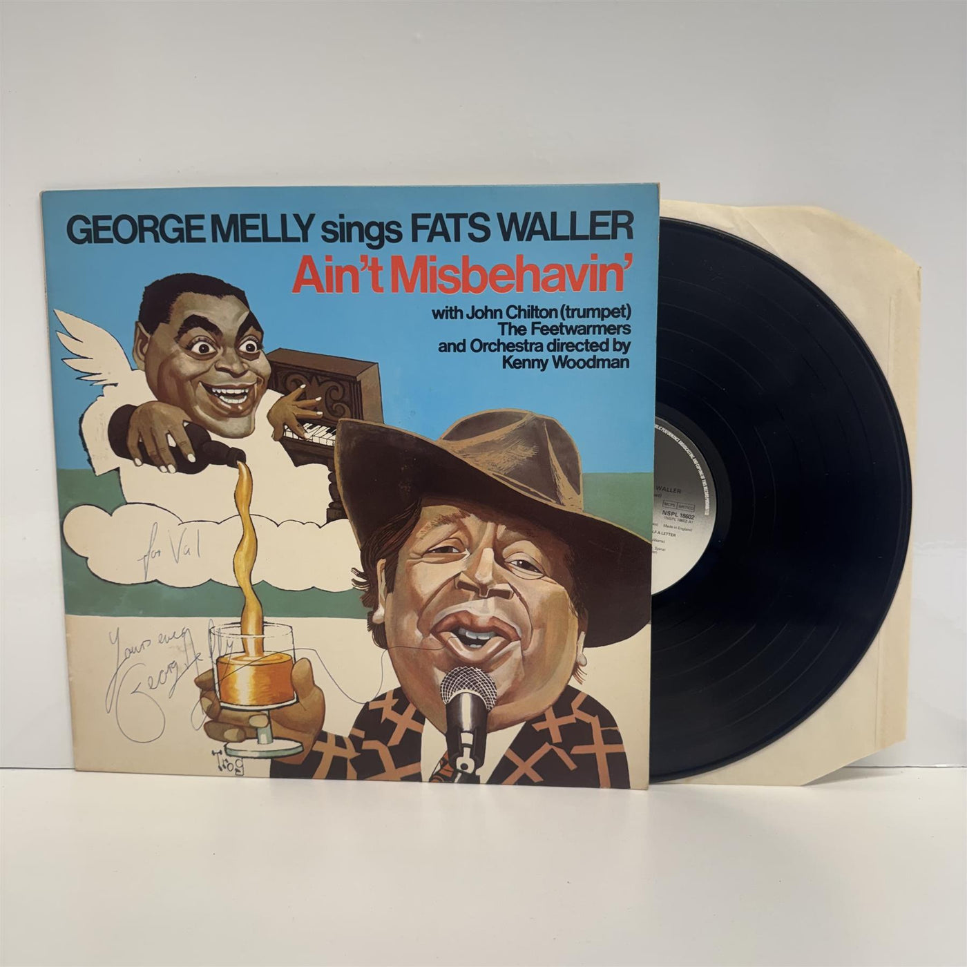 George Melly With John Chilton, The Feetwarmers And Kenny Woodman - George Melly Sings Fats Waller - Ain't Misbehavin' Vinyl LP