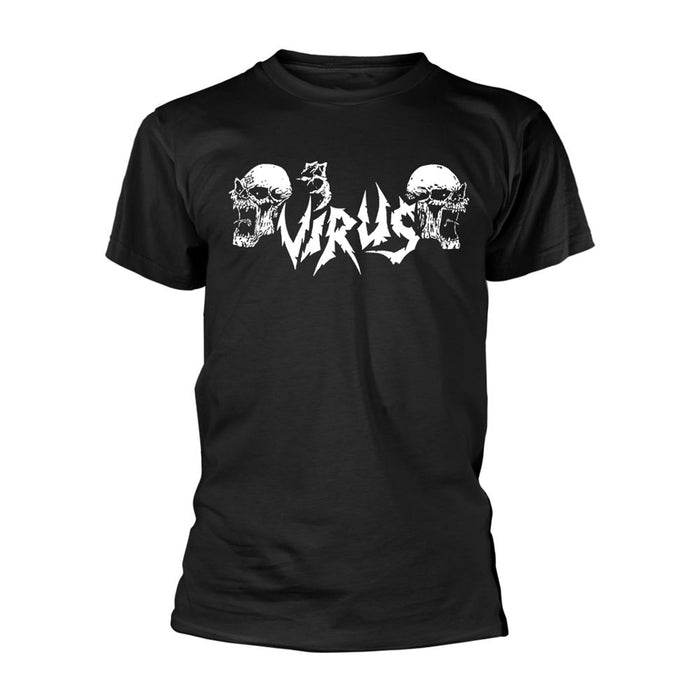 Virus - Logo (Black Tee/White Print) T-Shirt