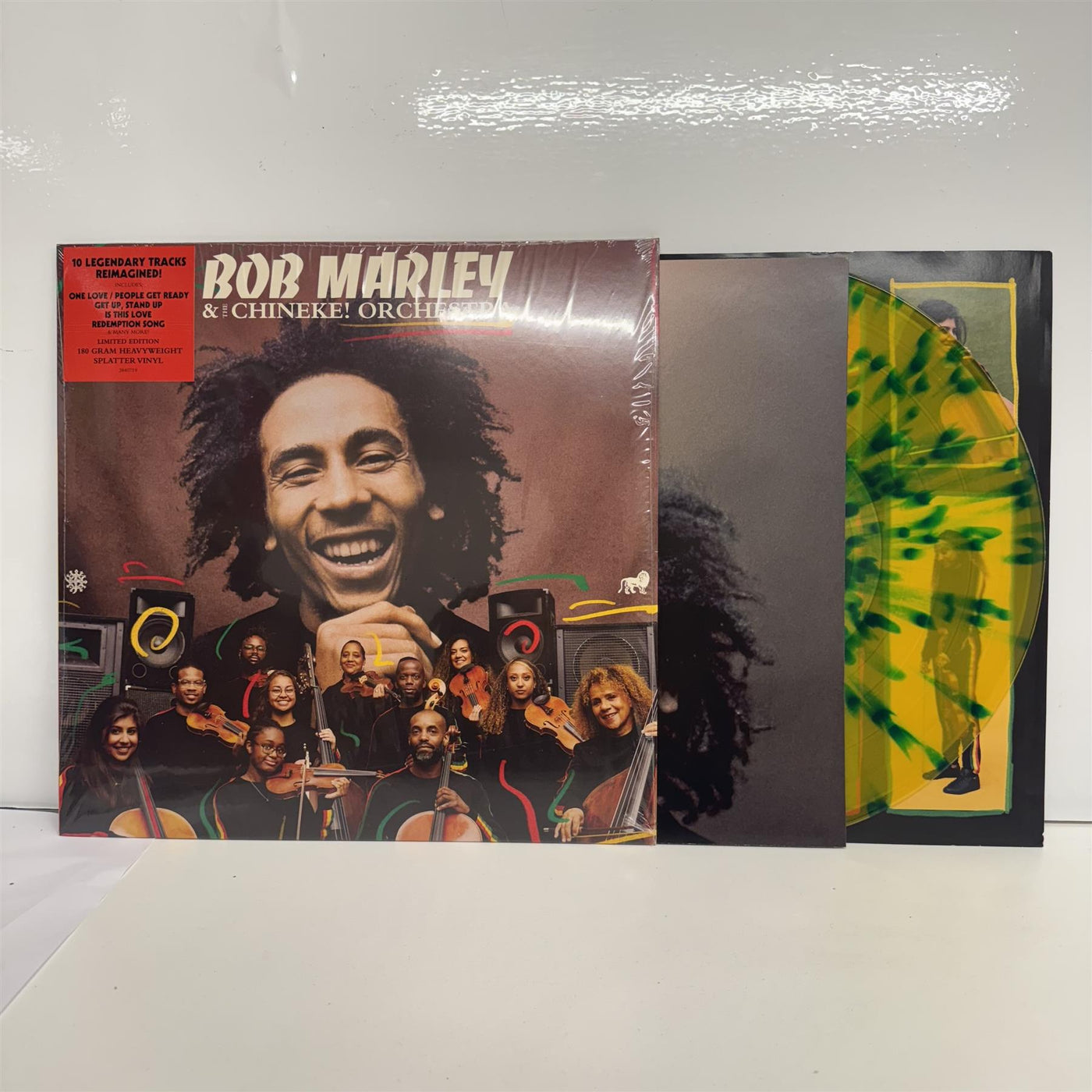 Bob Marley - Bob Marley & The Chineke! Orchestra Limited Green and Yellow Splatter Vinyl LP