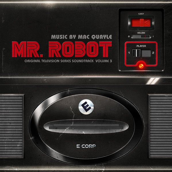 Mr. Robot: Volume 3 (Original Television Series Soundtrack) - Mac Quayle 2x Crystal Clear w/ Red & White Splatter Vinyl LP
