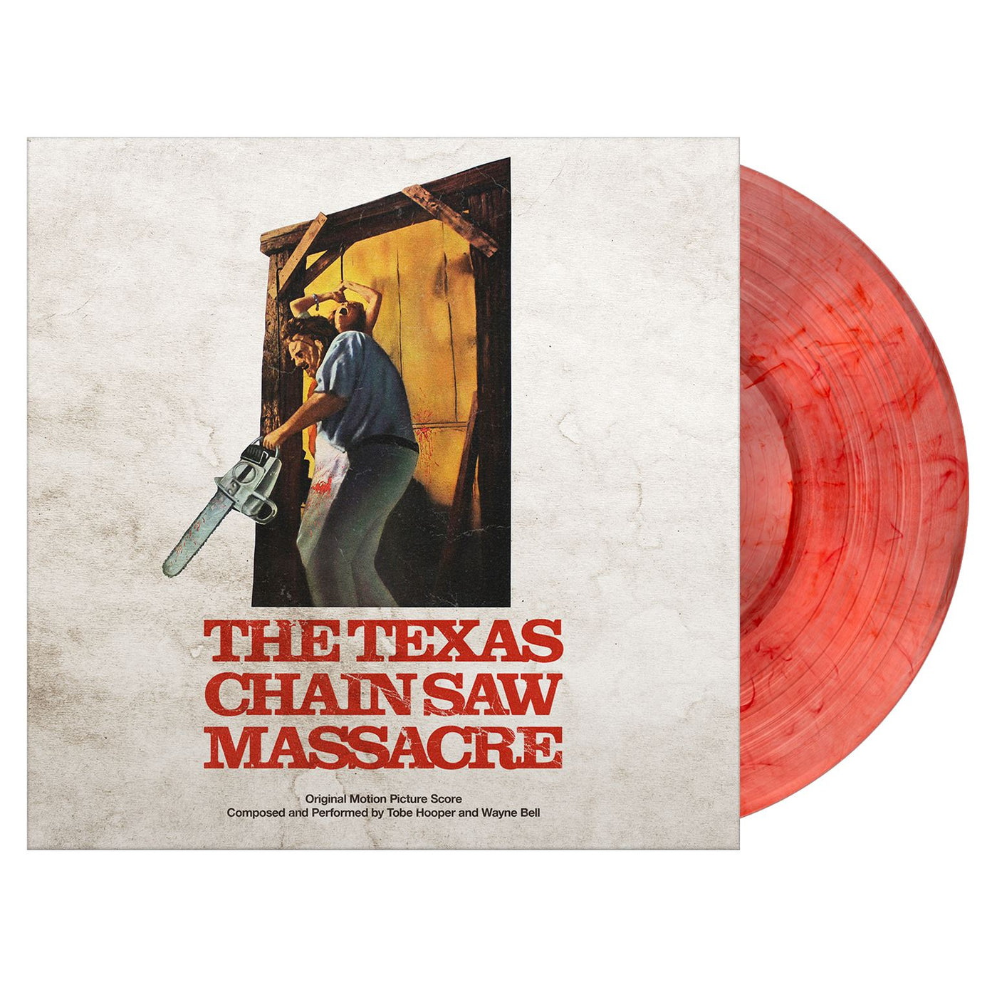 The Texas Chain Saw Massacre - Tobe Hooper & Wayne Bell Clear With Blood Red Splatter Vinyl LP