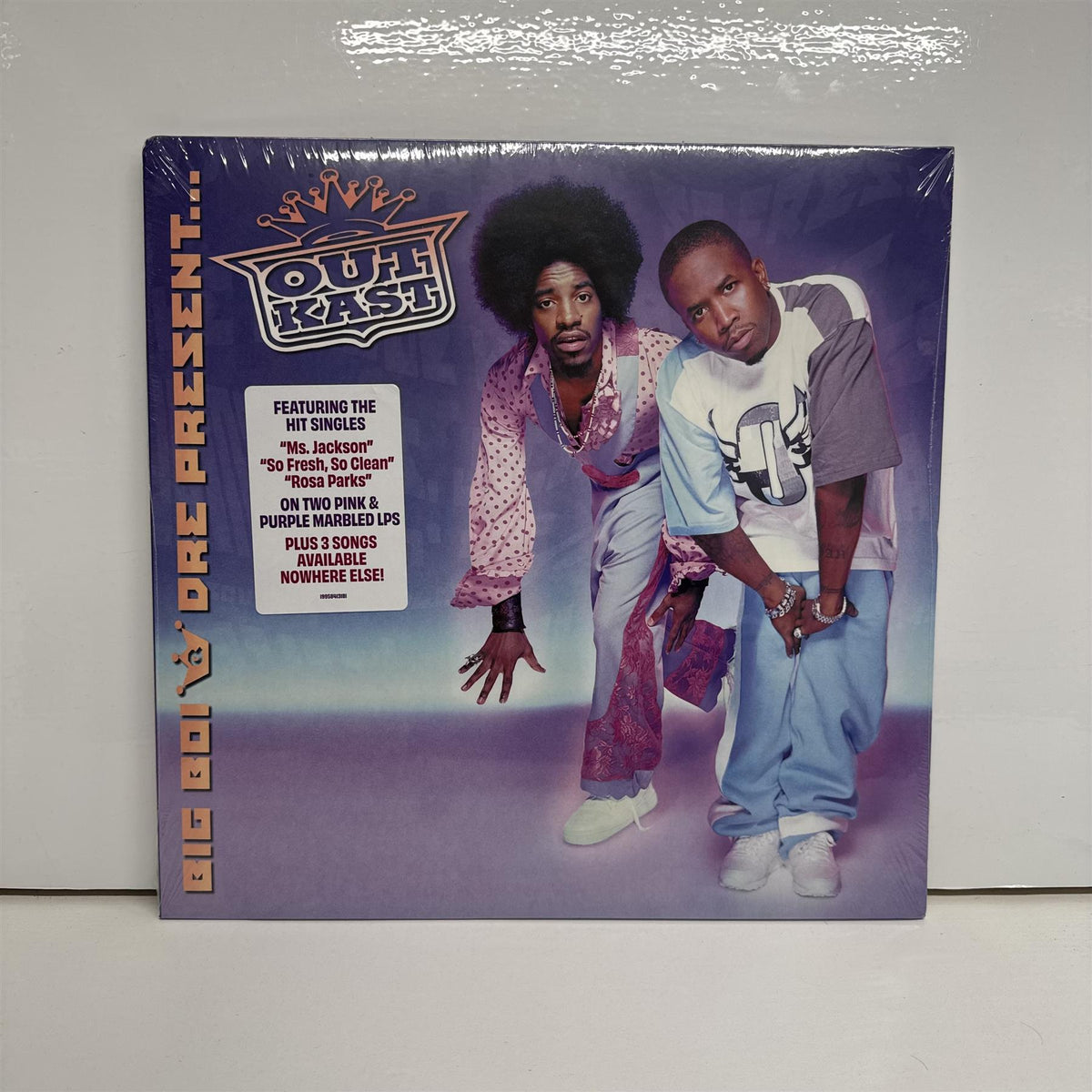 Outkast - Big Boi & Dre Present...OutKast 2x Purple Marbled Vinyl LP Reissue