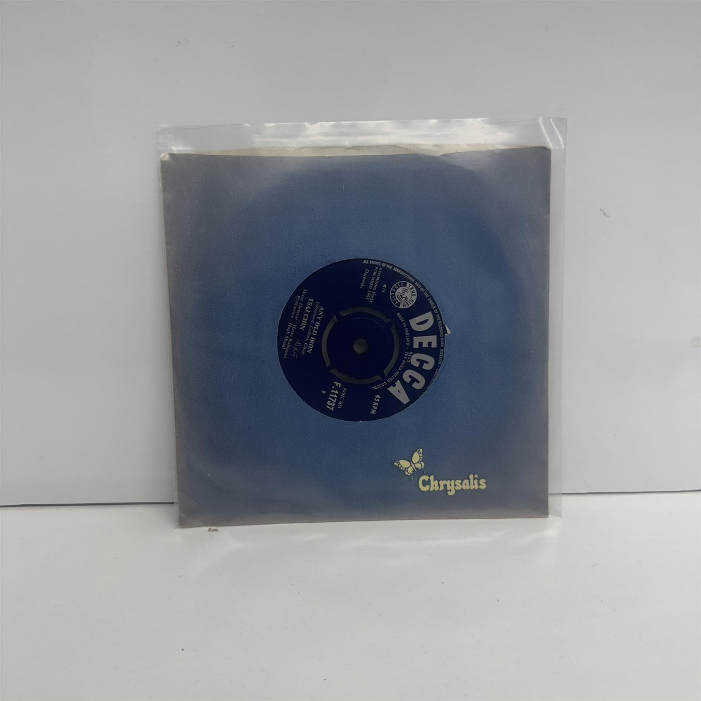 Tsai Chin = 周采芹 - Any Old Iron 7" Vinyl Single