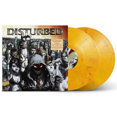 Disturbed - Ten Thousand Fists 2x Yellow Flame Vinyl LP Reissue