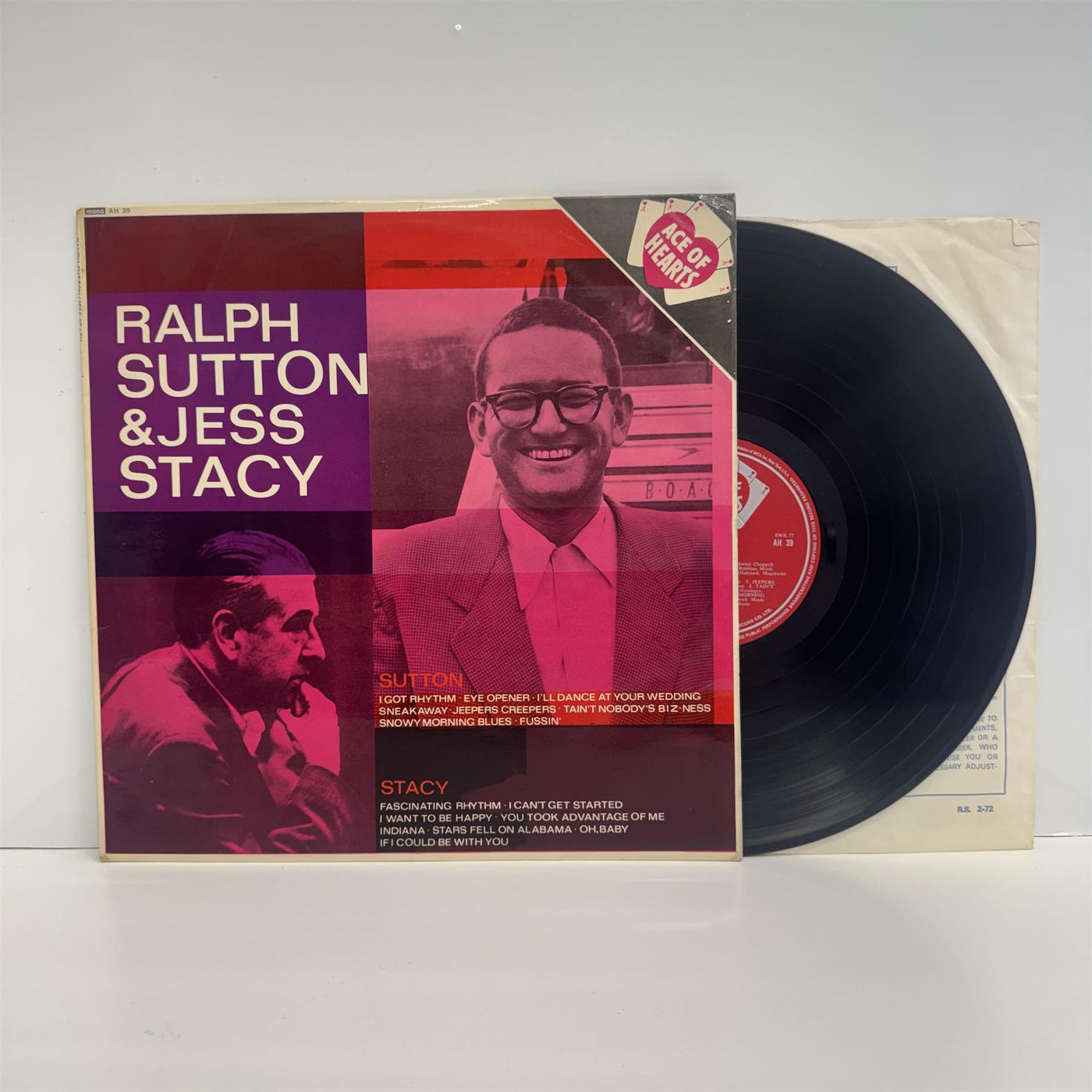 Ralph Sutton & Jess Stacy - Piano Solos Vinyl LP