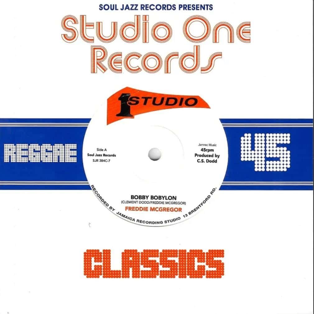 Freddie McGregor & Dub Specialist - Bobby Bobylon / Hi Fashion Dub 7" White Vinyl Single Reissue