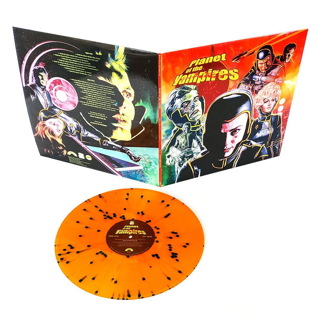 Planet Of The Vampires (Original Motion Picture Soundtrack) - Gino Marinuzzi Jr. Limited Edition Aura Orange & Blue Splatter Vinyl LP