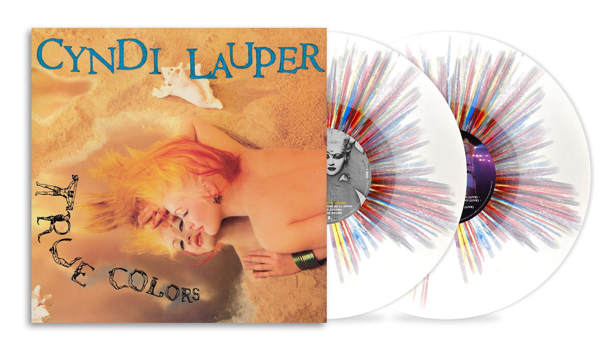 Cyndi Lauper - True Colors 40th Anniversary 2x Rainbow Sprinkle Vinyl LP Reissue