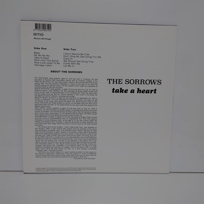 The Sorrows - Take A Heart 180G Vinyl LP Reissue