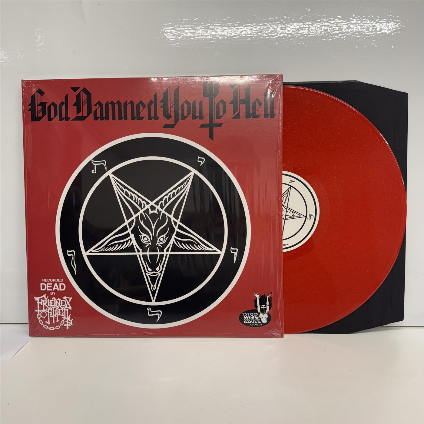 Friends Of Hell - God Damned You To Hell Limited Red Sparkle Vinyl LP