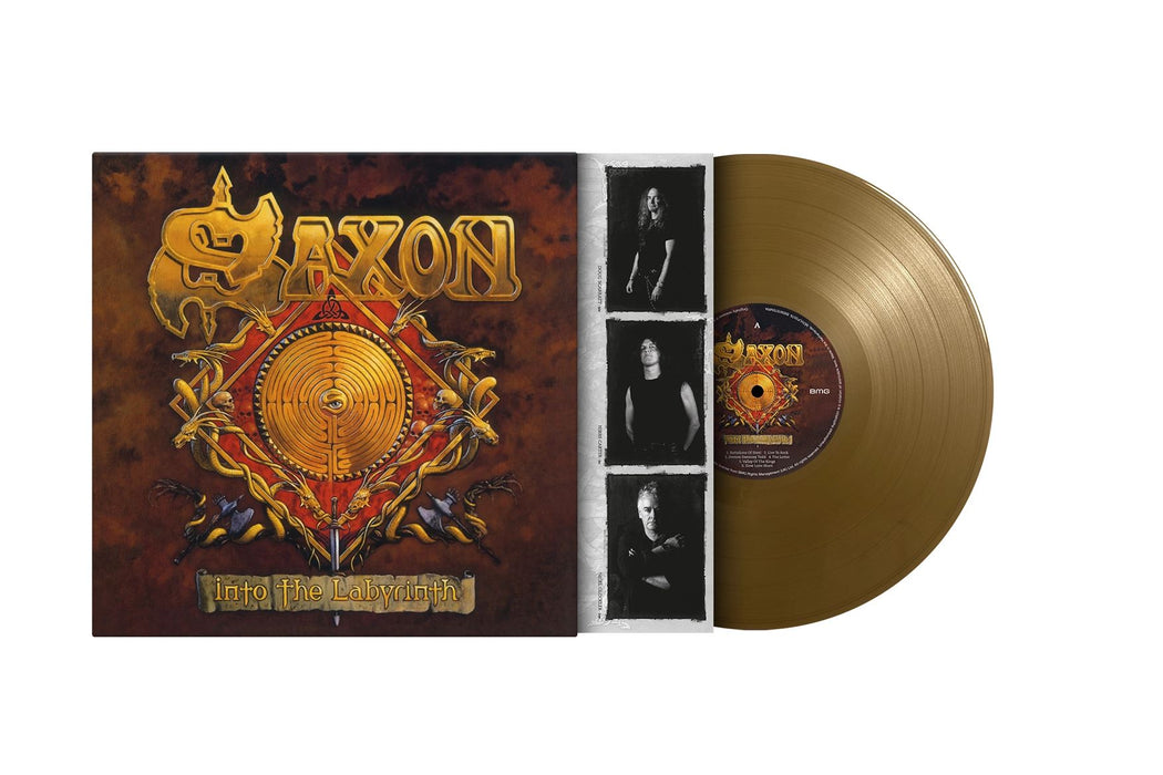 Saxon - Into The Labyrinth Limited Edition 180G Gold Vinyl LP Reissue