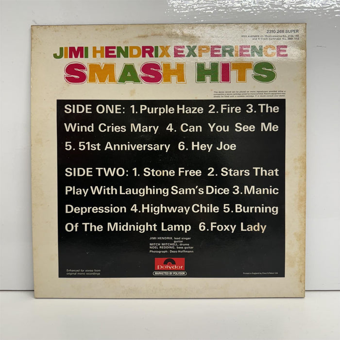 The Jimi Hendrix Experience - Smash Hits Vinyl LP