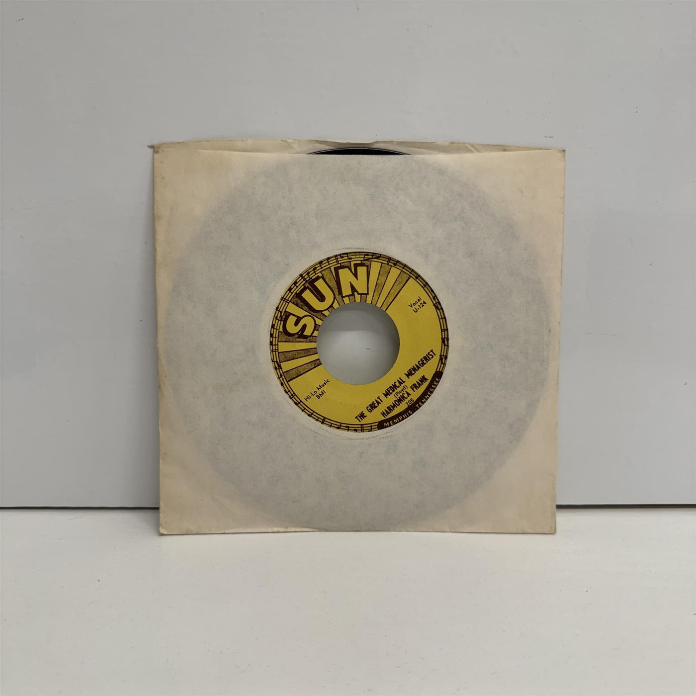 Harmonica Frank - The Great Medical Menagerist / Rockin' Chair Daddy 7" Vinyl Single