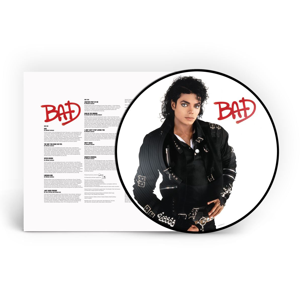 Michael Jackson - Bad  Picture Disc Vinyl LP Reissue