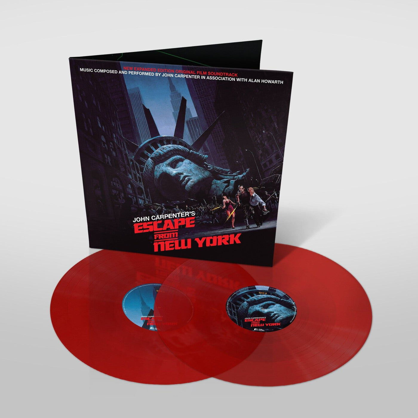Escape From New York - John Carpenter Expanded Edition 2x Transparent Red Vinyl LP