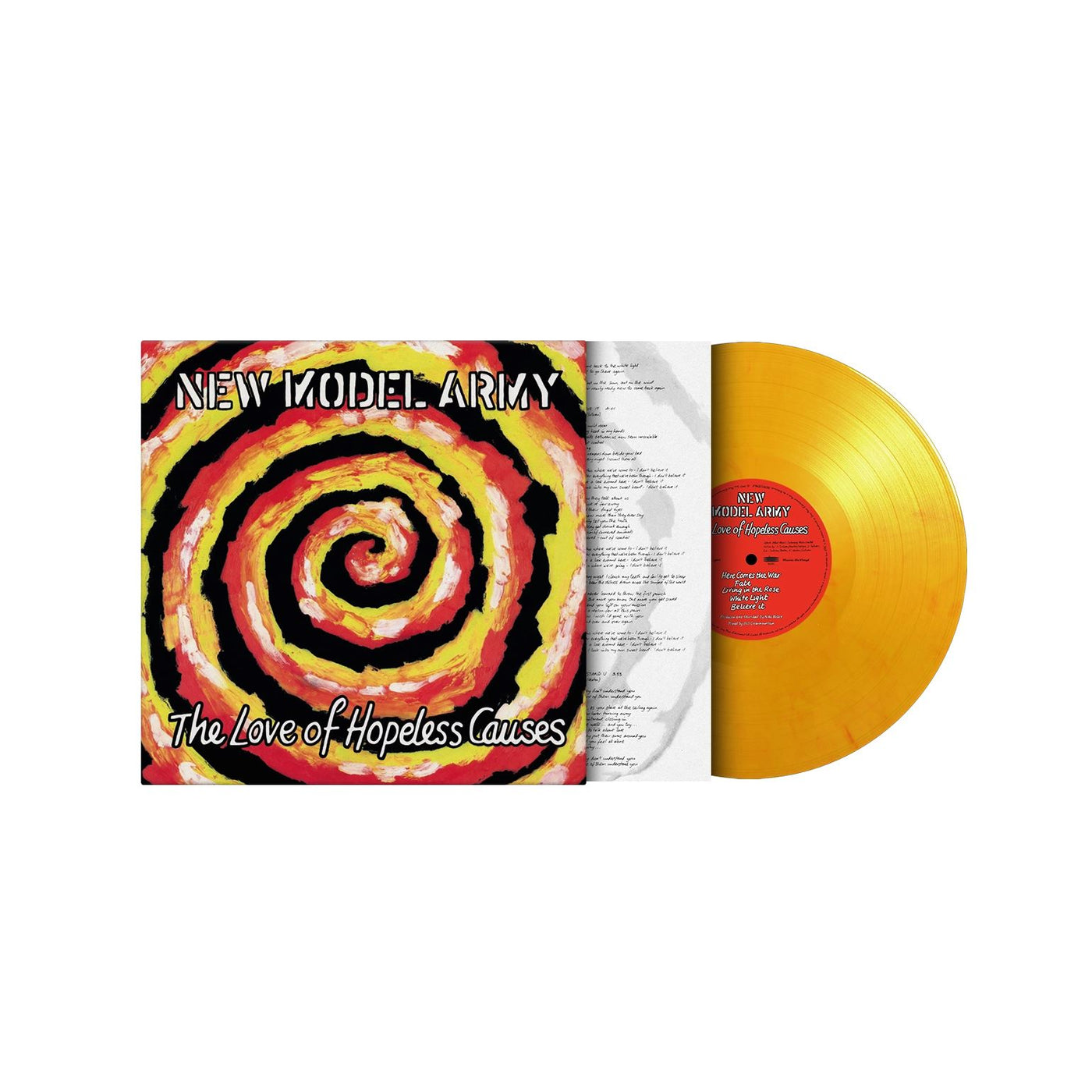New Model Army - Love Of Hopeless Causes Limited Edition 180G 'Flaming' Vinyl LP Reissue