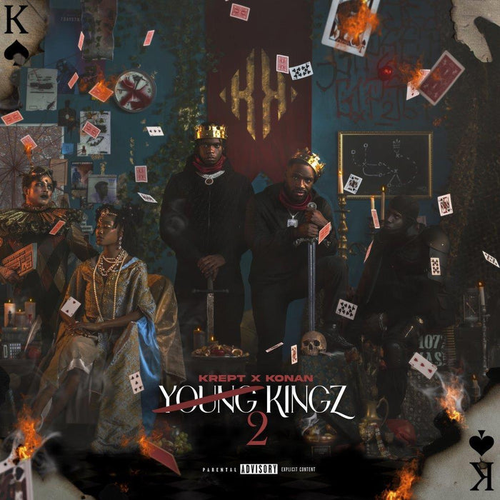 Krept & Konan - Young Kingz II Transparent Blue Vinyl LP