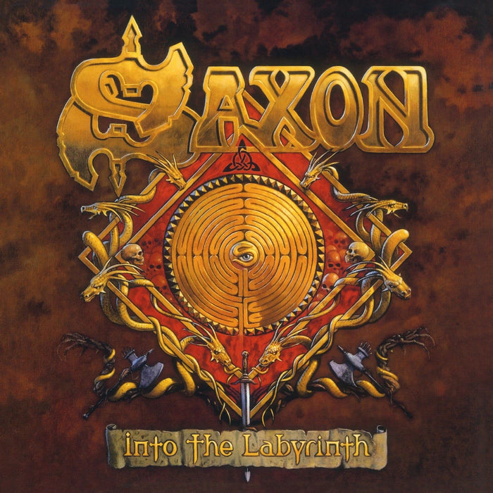 Saxon - Into The Labyrinth Limited Edition 180G Gold Vinyl LP Reissue